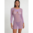 Love In Leather LIN012 Rhinestone Dress One Size - Lilac Love In Leather LIN012 Rhinestone Dress One Size - Lilac